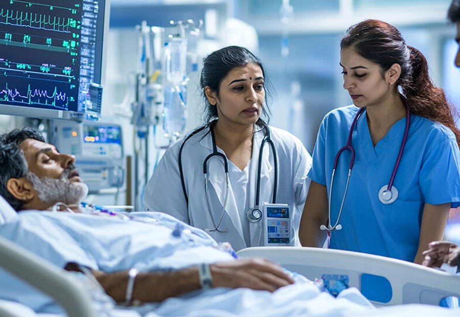ICU critical care and monitoring